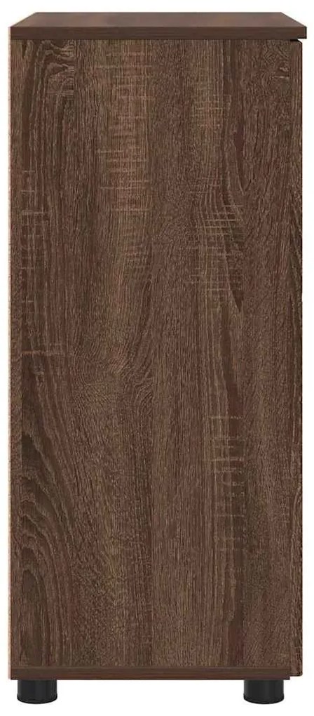 vidaXL Ντουλάπι Μπάνιου με αποθήκευση Καφέ δρυς 60 x 35 x 80 εκ