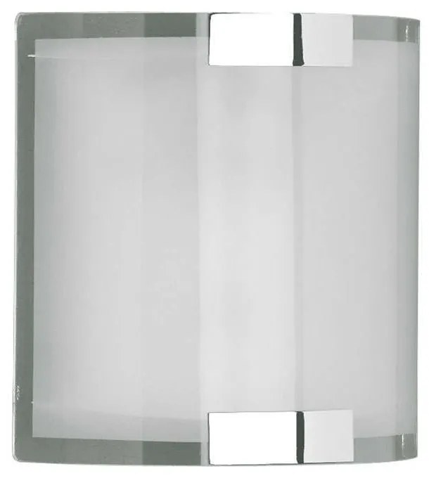 Φωτιστικό Τοίχου-Απλίκα Divo 20x20x7cm Chrome-White 2522011-06 Trio Lighting Μέταλλο,Γυαλί