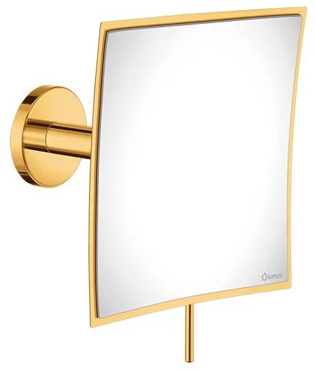 Καθρέπτης Μεγεθυντικός Επτοίχιος Μεγέθυνση x3 Gold 24K Sanco Cosmetic Mirrors MR-202-A05