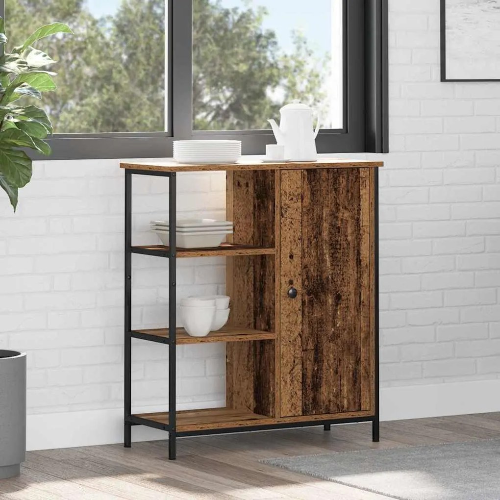 vidaXL Πλαϊνό γραφείο Παλαιό ξύλο 70 x 30 x 80 εκ. Επεξεργασμένο ξύλο