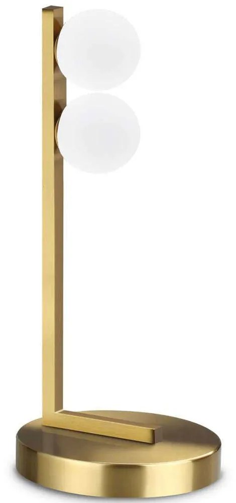 Φωτιστικό Επιτραπέζιο Ping Pong 328300 15x15x35cm Led 500lm 6W 3000K Brass Ideal Lux