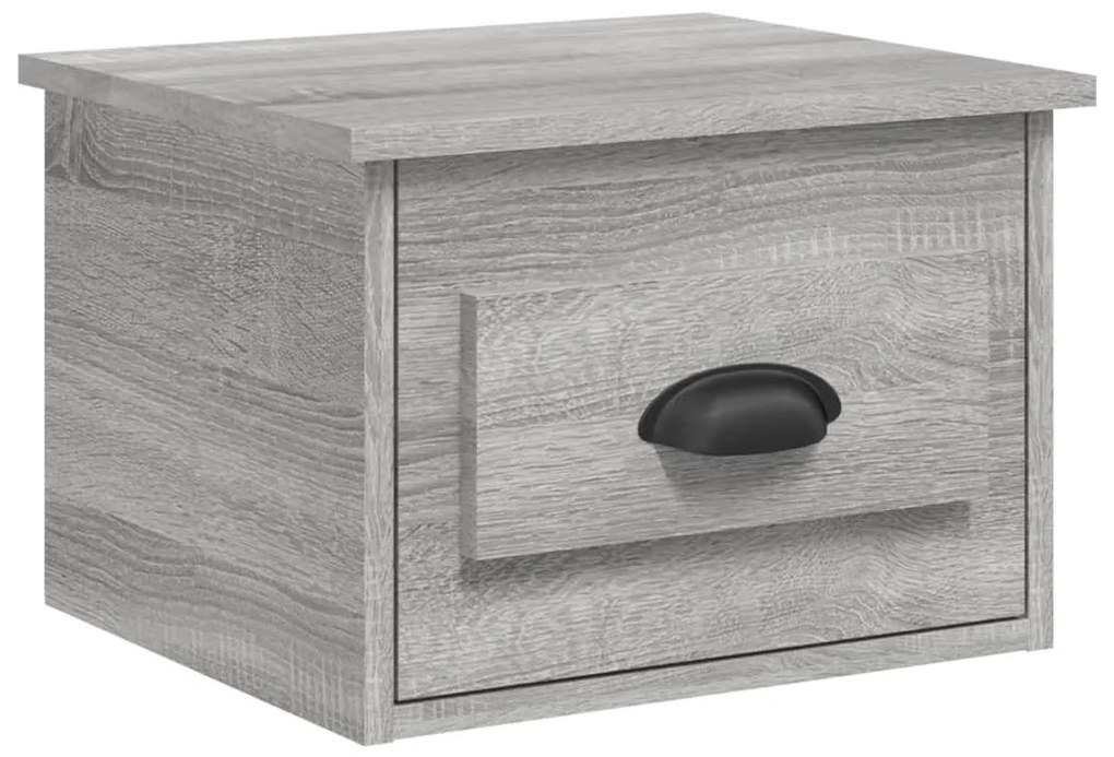 vidaXL Κομοδίνο Επιτοίχιο Γκρι Sonoma 41,5 x 36 x 28 εκ.