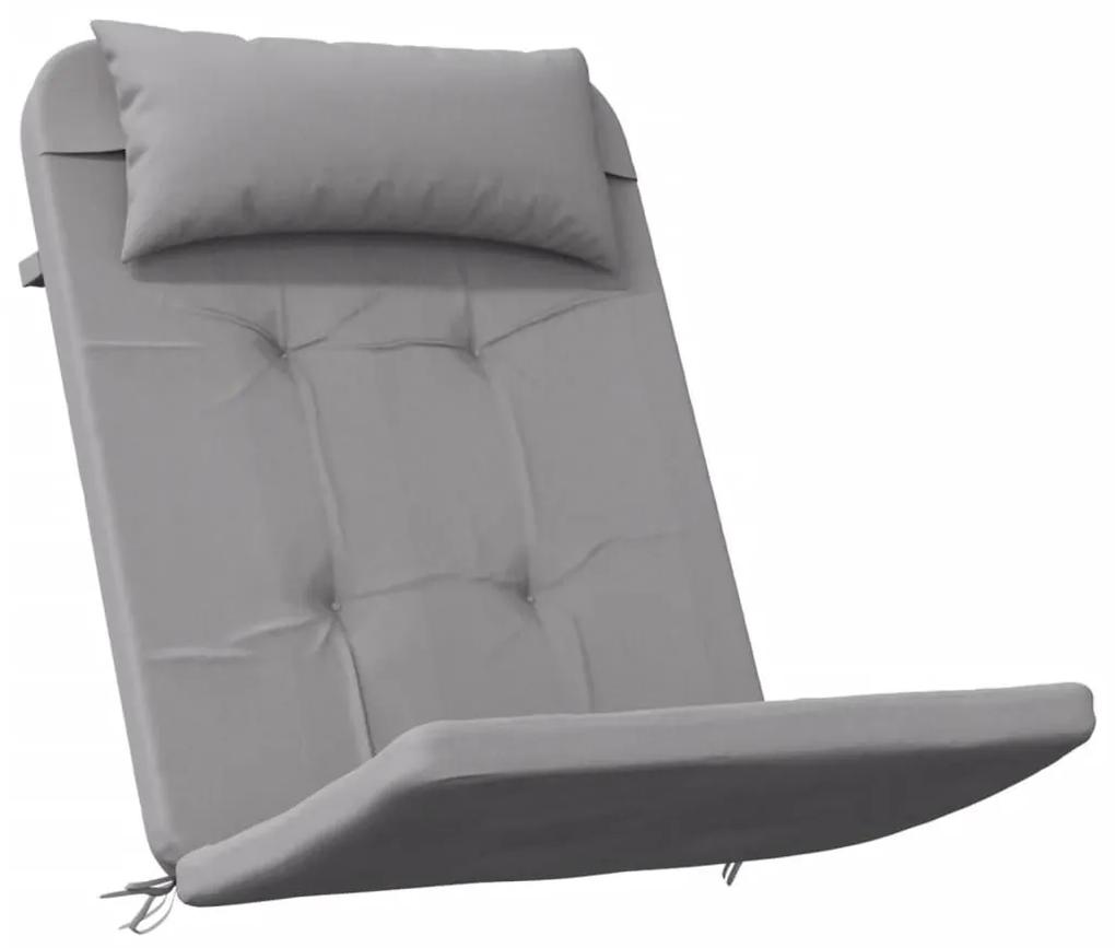 Μαξιλάρια Καρέκλας Adirondack 2 τεμ. Γκρι από Ύφασμα Oxford - Γκρι