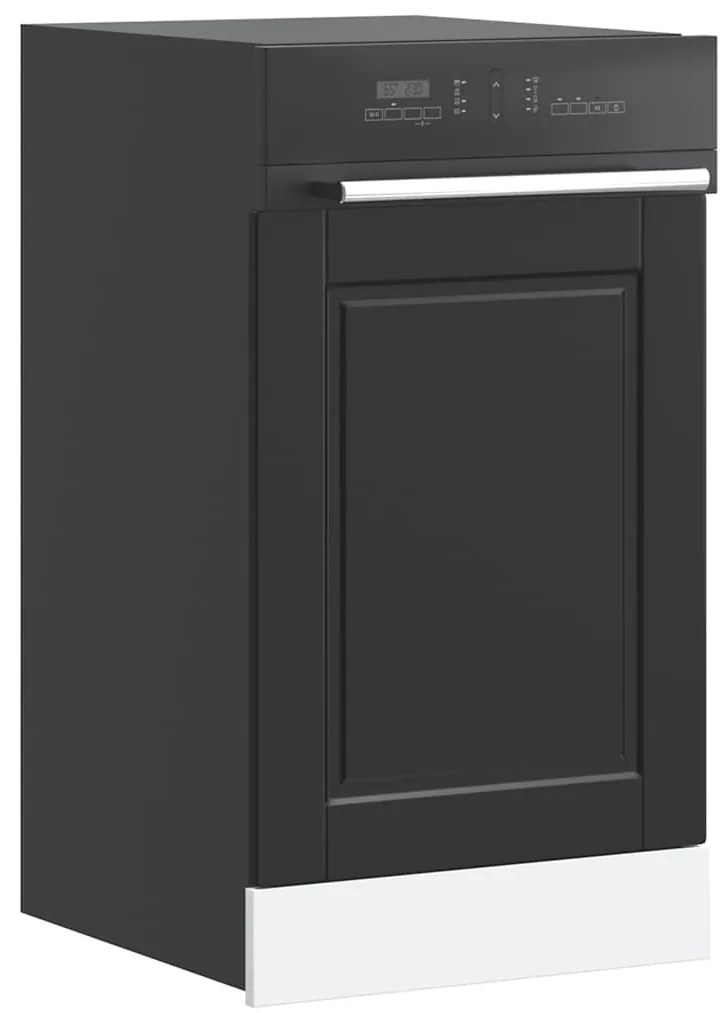 vidaXL Πίνακας πλυντηρίου πιάτων Porto Μαύρο 45x1,5x67 cm