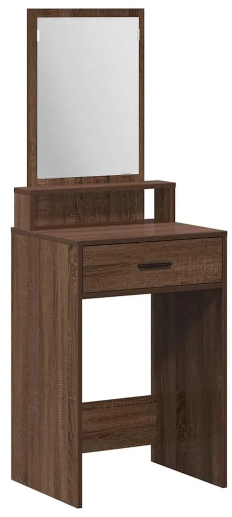 vidaXL Τραπέζι περιποίησης με συρτάρι Καφέ δρυς 50 x 41 x 140 εκ.