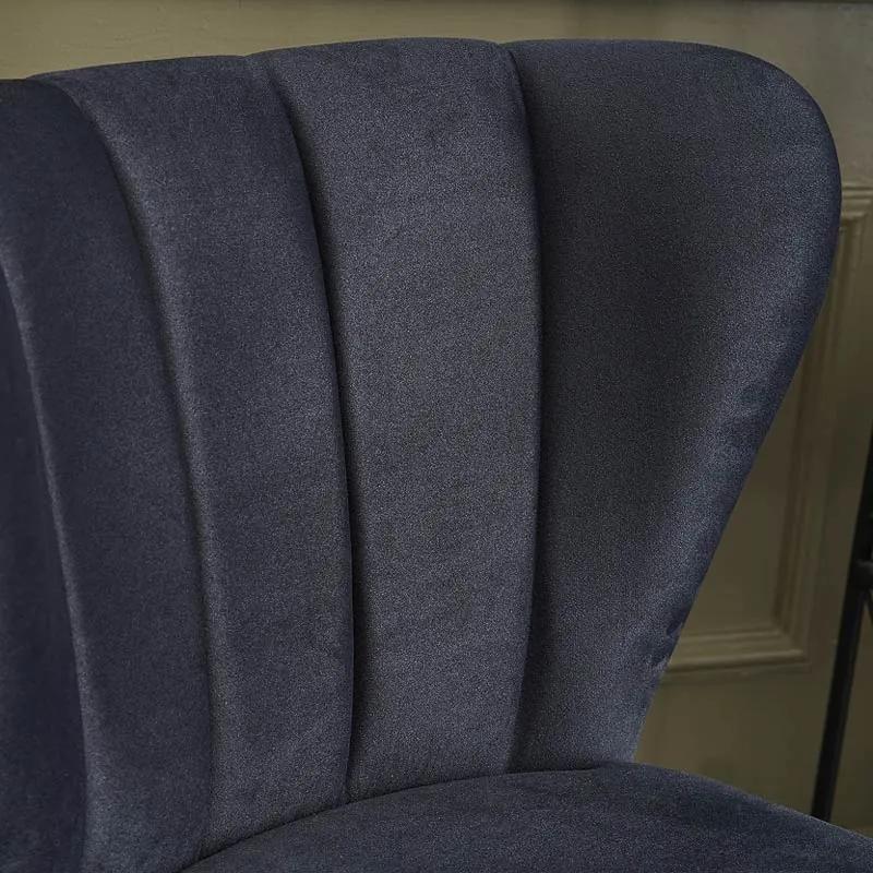 Καρέκλα Layla Megapap υφασμάτινη χρώμα ανθρακί 67x50x80εκ. - Ύφασμα - PRGP043-0005,1
