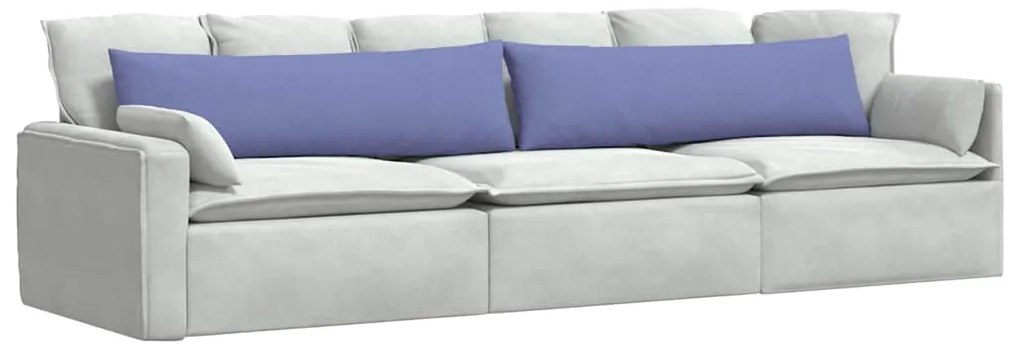 vidaXL Μαξιλάρι Καναπέ 2 pcs Μπλε τζην 145 x 40 εκ. ύφασμα