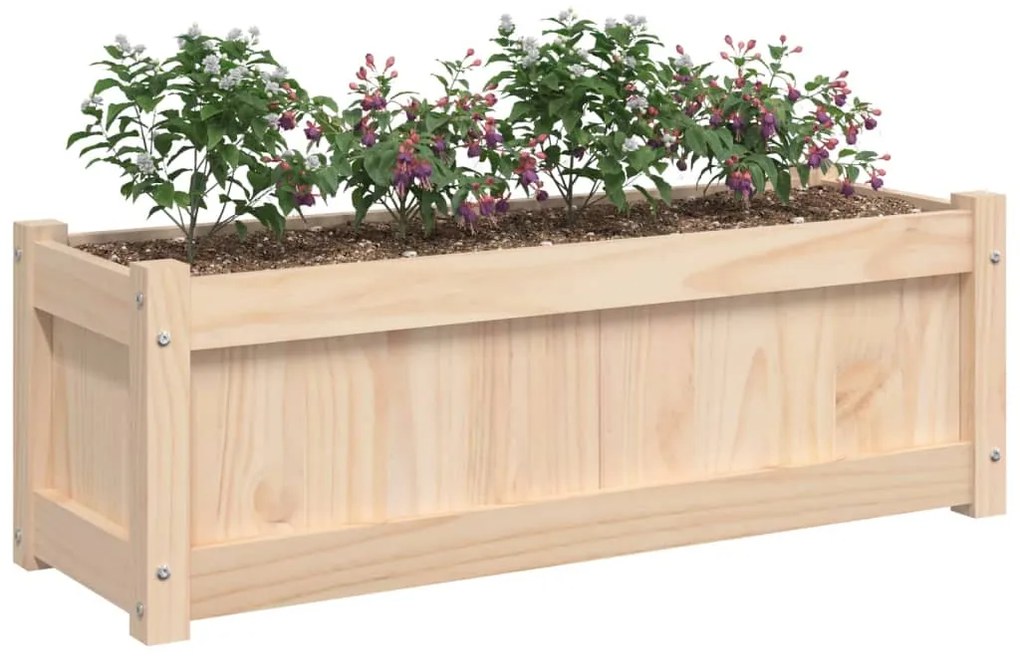 vidaXL Ζαρντινιέρες 2 τεμ. από Μασίφ Ξύλο Πεύκου