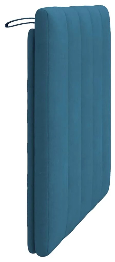 vidaXL Μαξιλάρι για Κεφαλάρι Hanko Μπλε 90 εκ. Βελούδο