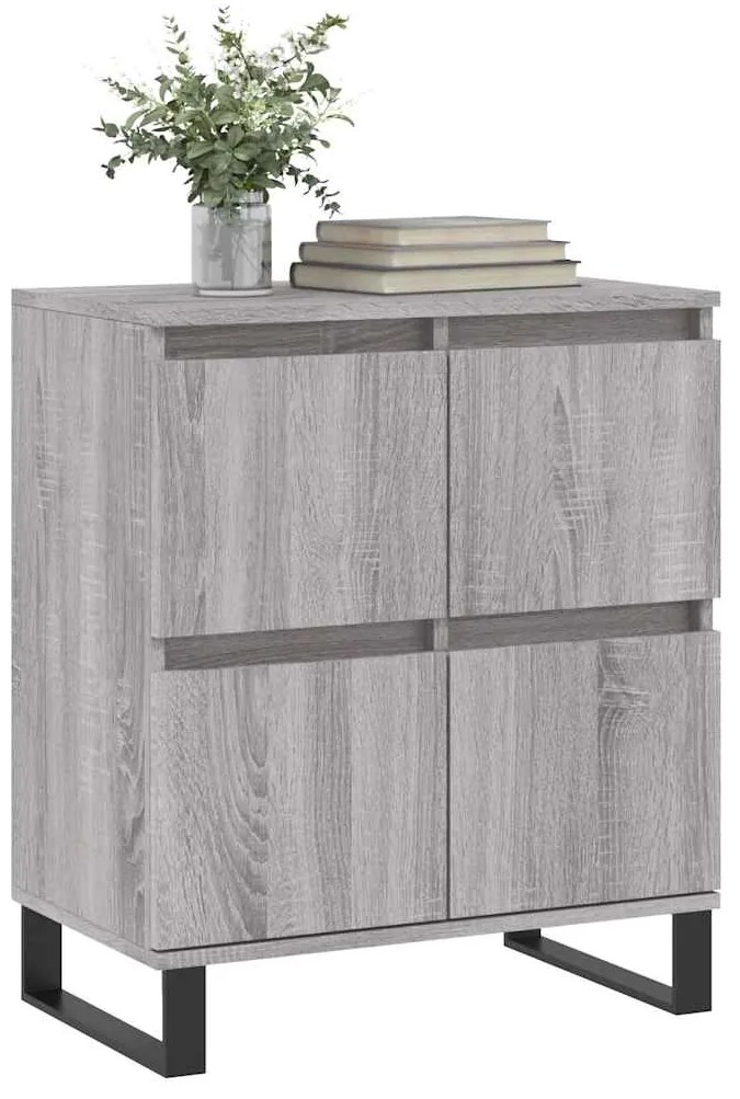 vidaXL Ντουλάπι Γκρι Sonoma 60x35x70 εκ. από Επεξεργασμένο Ξύλο