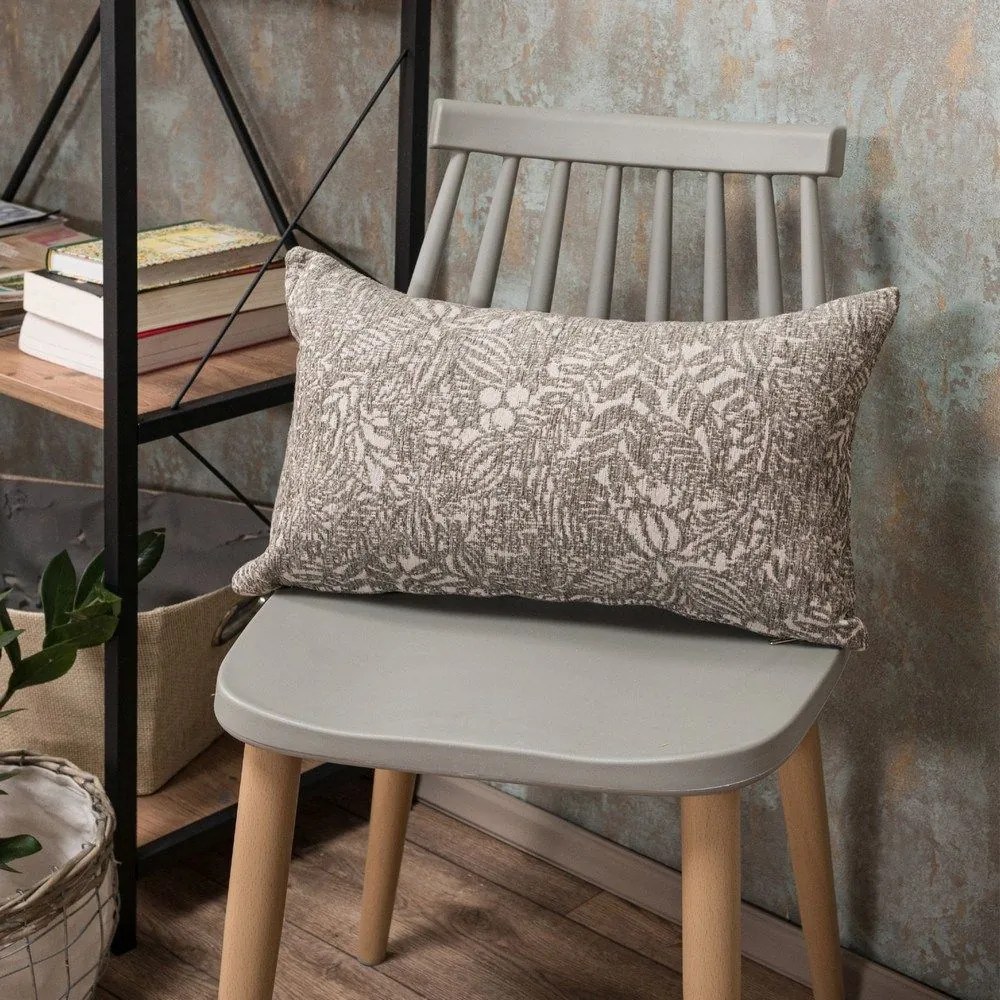 Μαξιλάρι Διακοσμητικό (Με Γέμιση) Montana 02 Beige Teoran 30Χ50 Acrylic,Cotton,Polyester