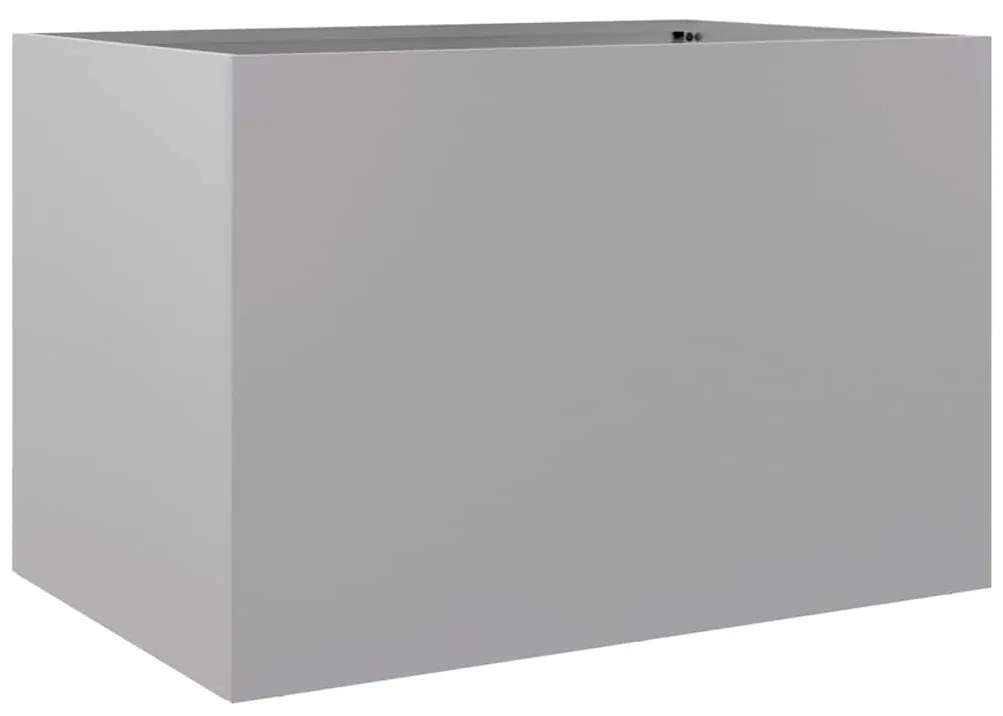 vidaXL Ζαρντινιέρα Ασημί 62x40x39 εκ. από Γαλβανισμένο Χάλυβα