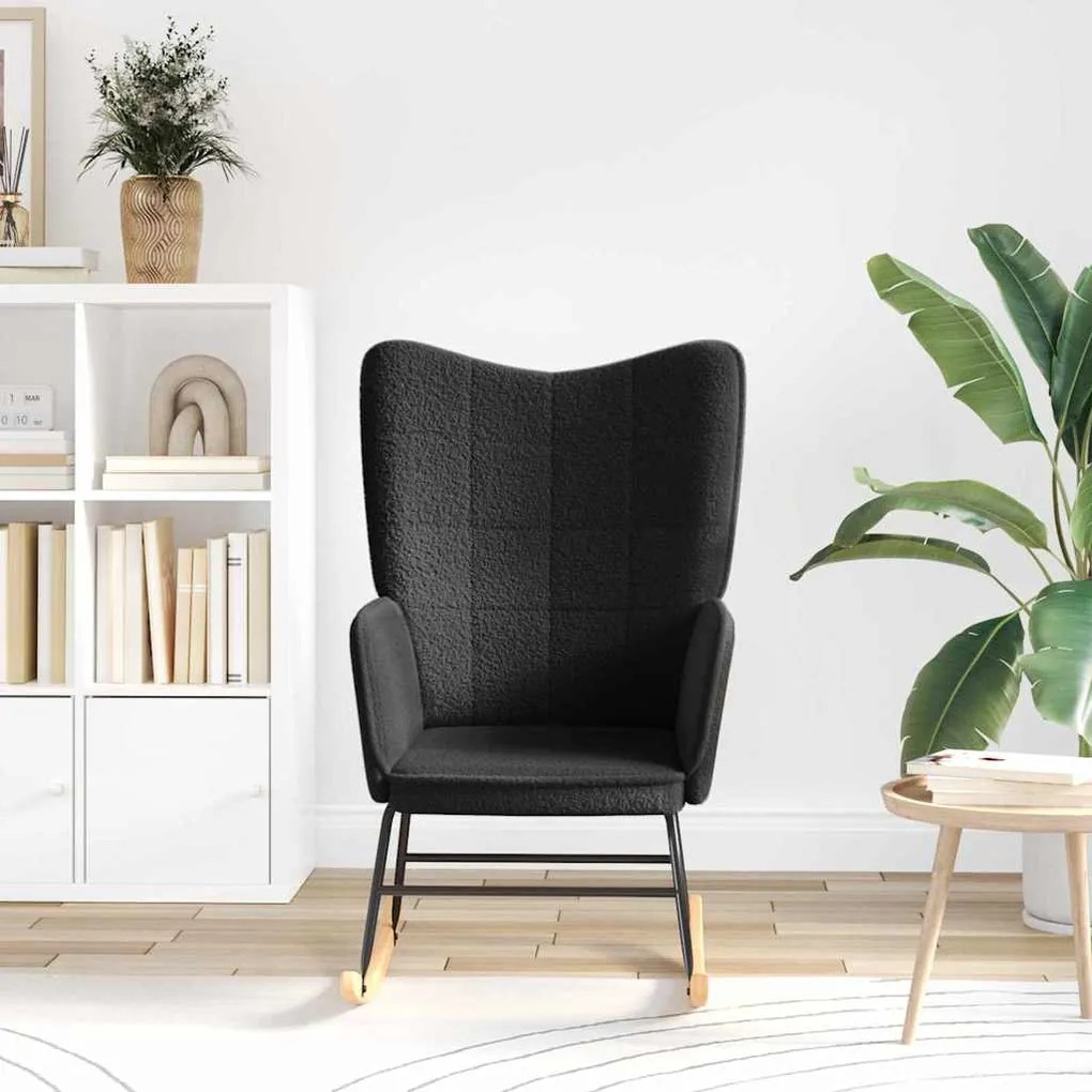 vidaXL Χαλαρωτική Πολυθρόνα Μαύρο 61 x 78 x 98 εκ. ύφασμα