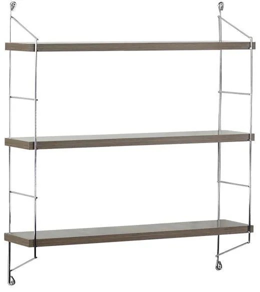 Ράφι Τοίχου Τριπλό Elmira Fylliana Καρυδί 67x15x56 εκ. 67x15x56 εκ.