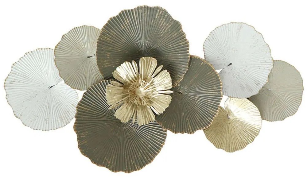 Διακοσμητικό Τοίχου Νούφαρο 825752 93,3x7,6x49,5cm Multi Ankor Metal