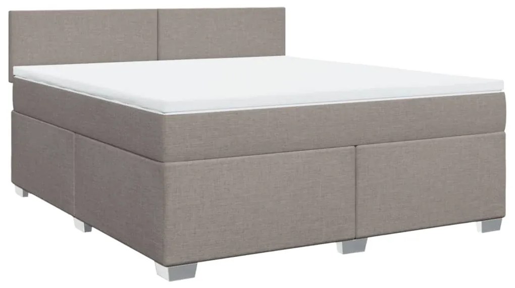 ΚΡΕΒΑΤΙ BOXSPRING ΜΕ ΣΤΡΩΜΑ TAUPE 180X200 ΕΚ. ΥΦΑΣΜΑΤΙΝΟ 3288264