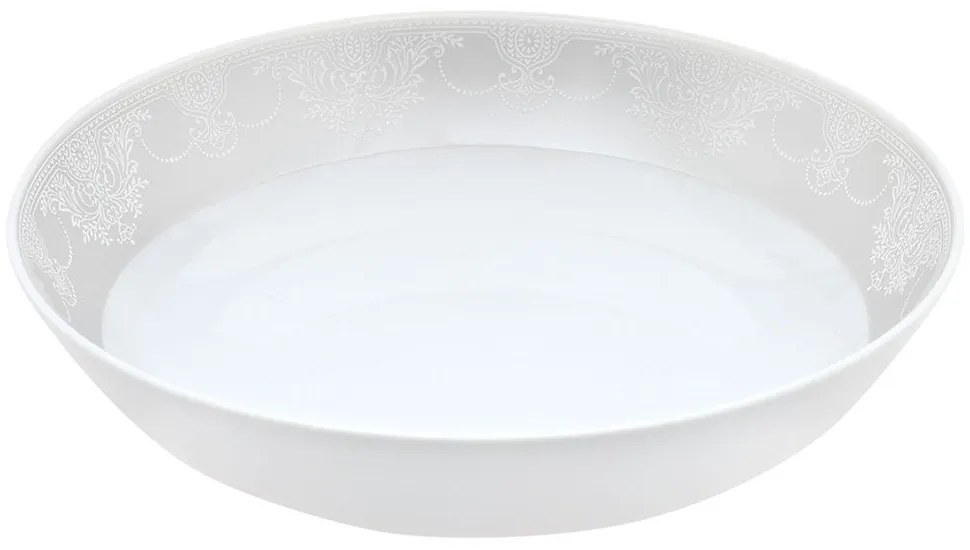 Πιάτο Βαθύ Στρογγυλό Deco Classico 24.480.02 Φ22cm White-Beige Cryspo Trio Porcelain