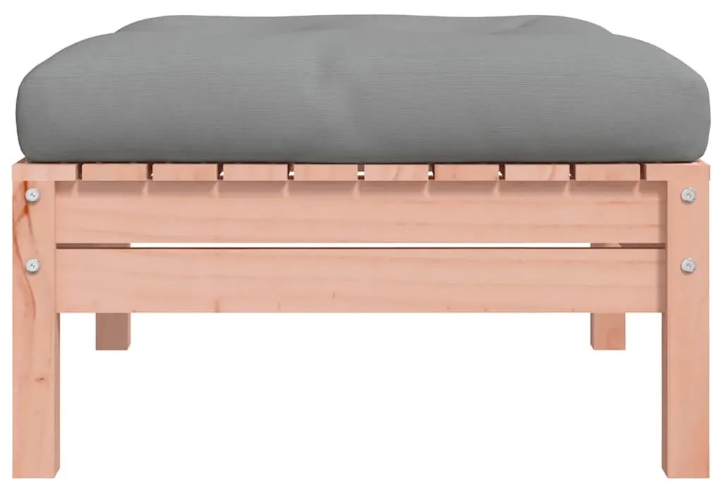 vidaXL Υποπόδια Κήπου με Μαξιλάρια 2 τεμ. από Μασίφ Ξύλο Ψευδοτσούγκας