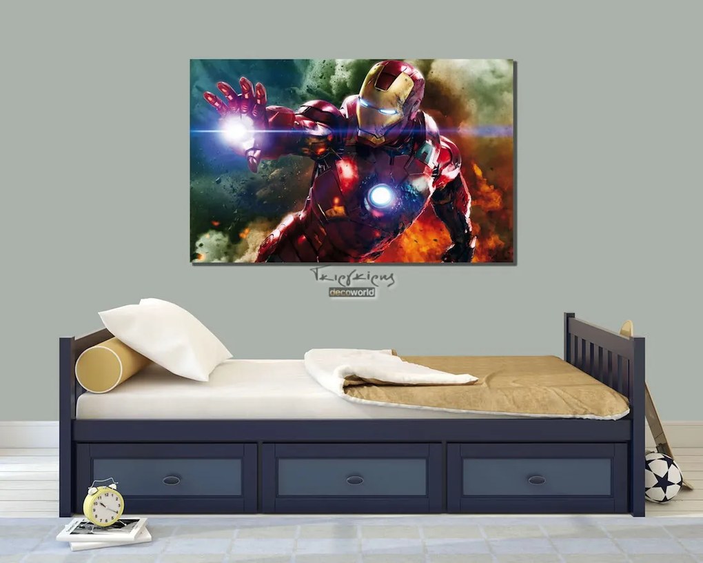 Παιδικός πίνακας σε καμβά Ironman 65cm x 95cm