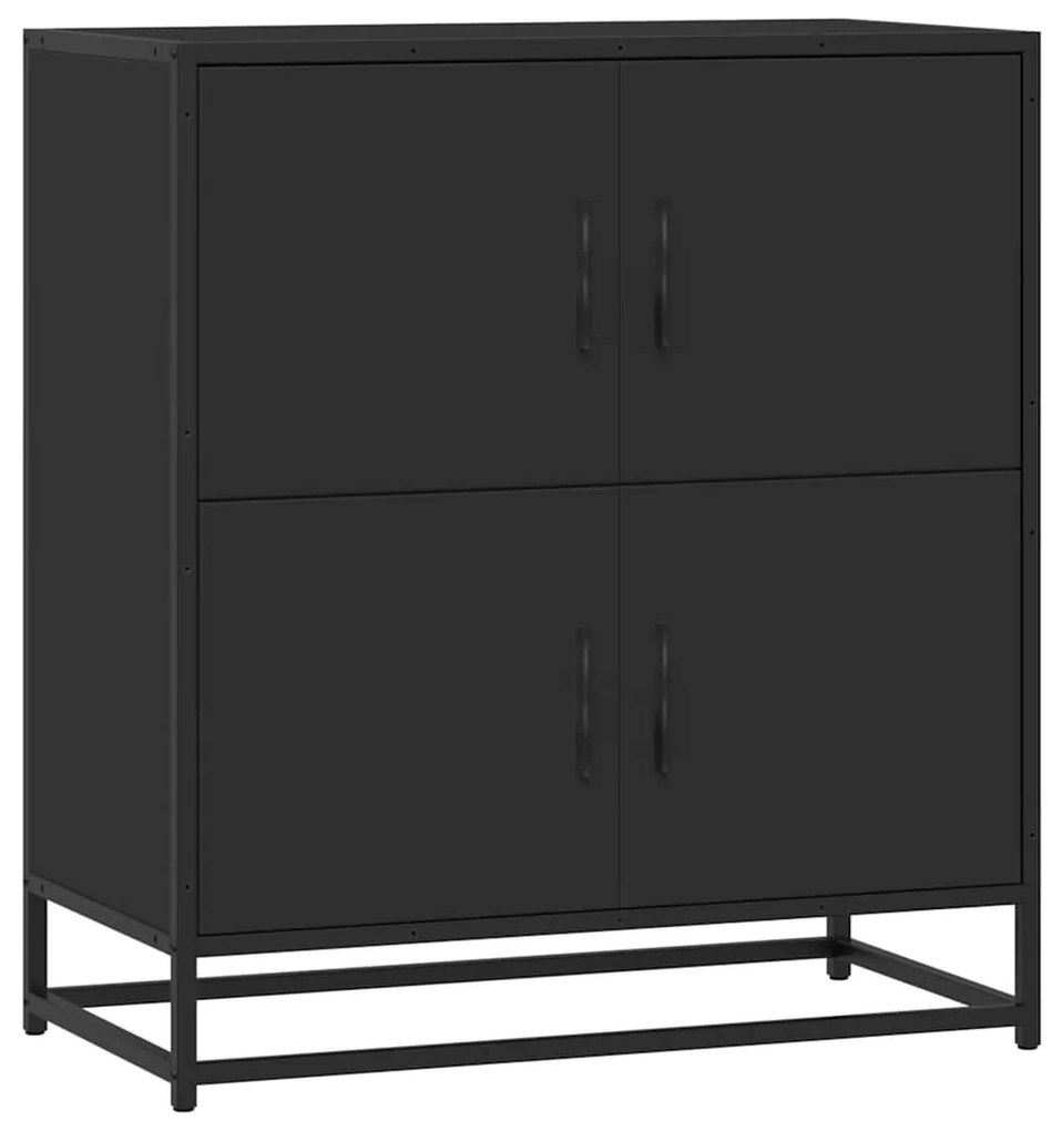 vidaXL Συρταριέρα Μαύρο 68x35x76 cm Κατασκευασμένο ξύλο