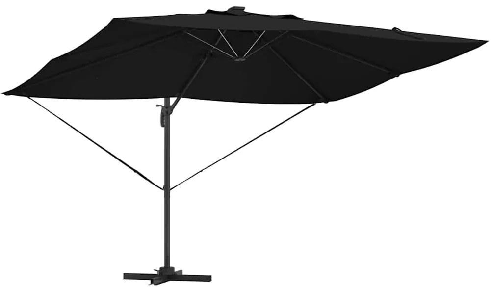 vidaXL Καναδέζικη Ρωμαϊκή Πέργολα Μαύρο 352 x 251 x 265 εκ.