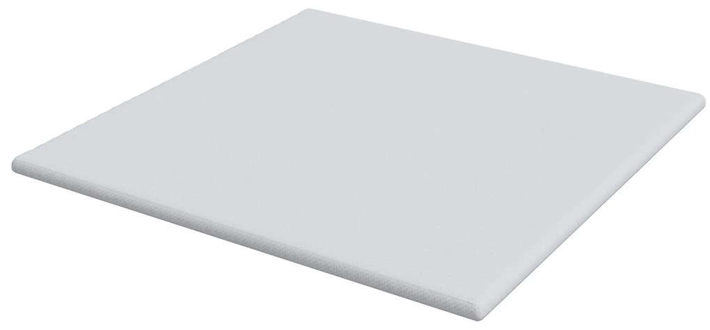 vidaXL Στρώματα Λευκό 200 x 200 cm 100% ύφασμα πολυεστέρα με τζακάρ