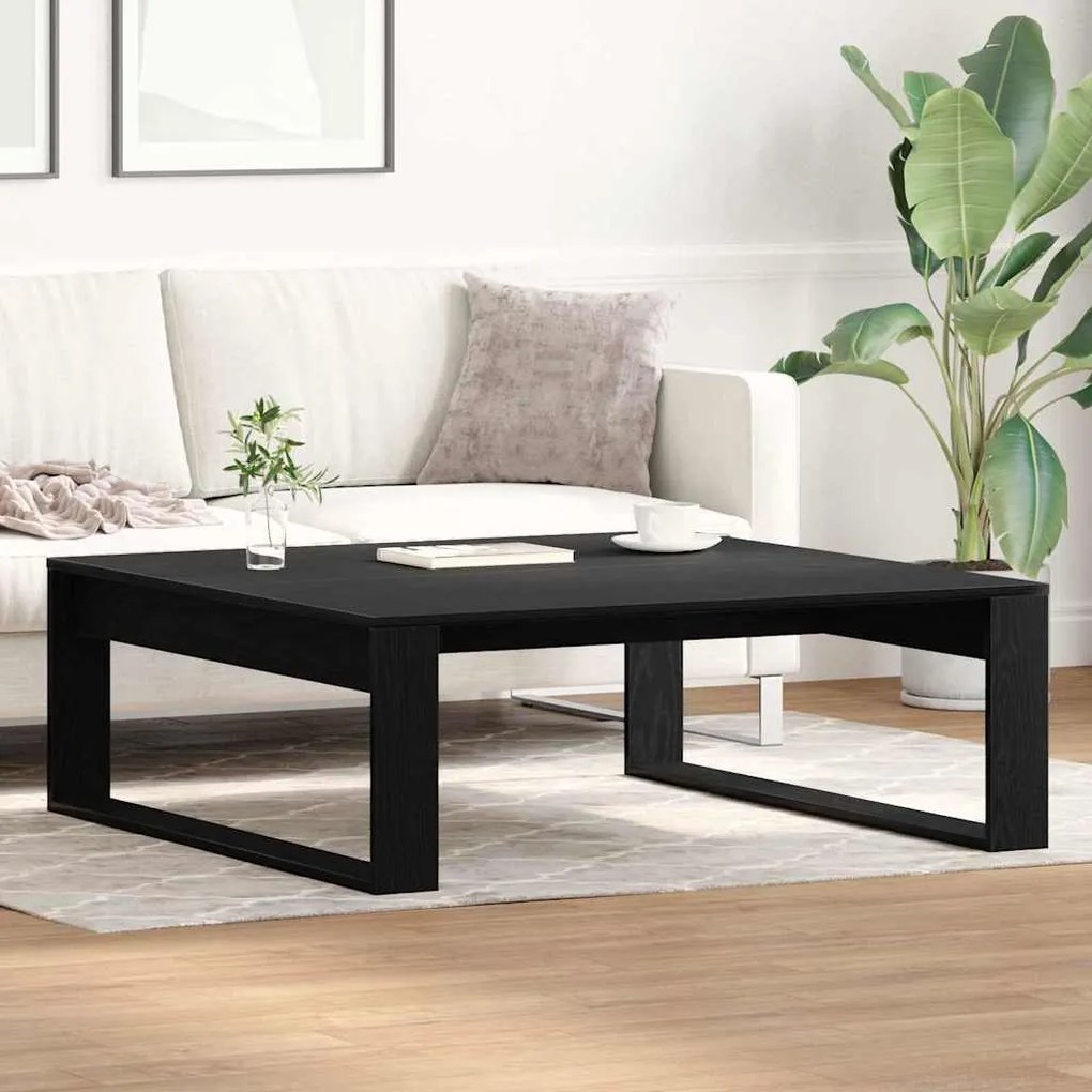 vidaXL Τραπεζάκι σαλονιού Μαύρη δρυς 100 x 100 x 35 cm