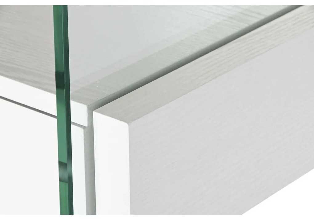 Ράφια DKD Home Decor Λευκό Διαφανές Κρυστάλλινο Ξύλο MDF 90 x 35 x 180 cm (1)