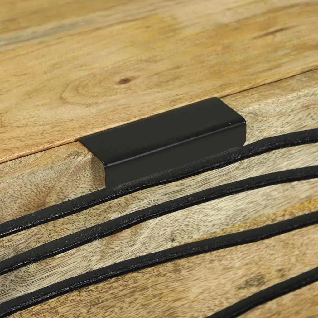 vidaXL Πλαϊνό γραφείο Καφέ 60 x 33.5 x 75 εκ. Μασίφ ξύλο μάνγκο