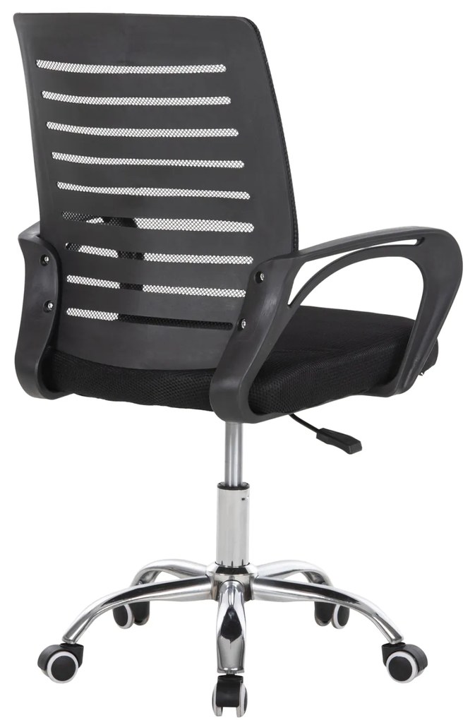 ΚΑΡΕΚΛΑ ΓΡΑΦΕΙΟΥ TRAIL HM1192 ΜΑΥΡΟ MESH-ΠΟΔΙ ΧΡΩΜΙΟΥ 64x55x98,5Υεκ.