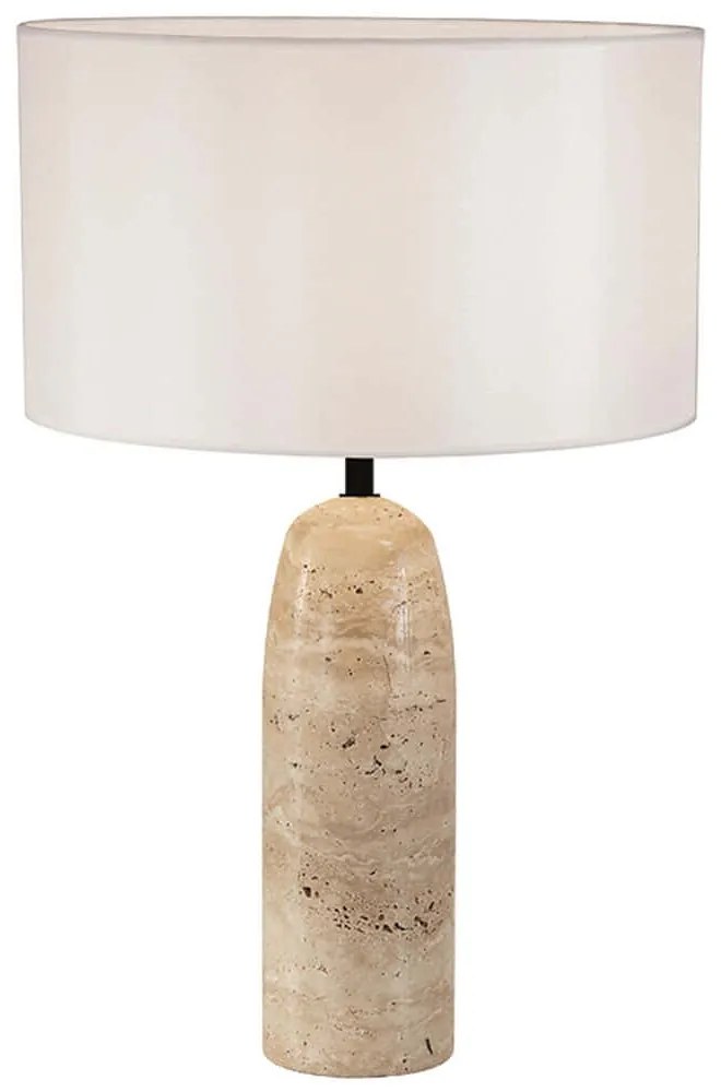 Φωτιστικό Επιτραπέζιο 25428 Φ35x55cm E27 40W Stone Beige-White