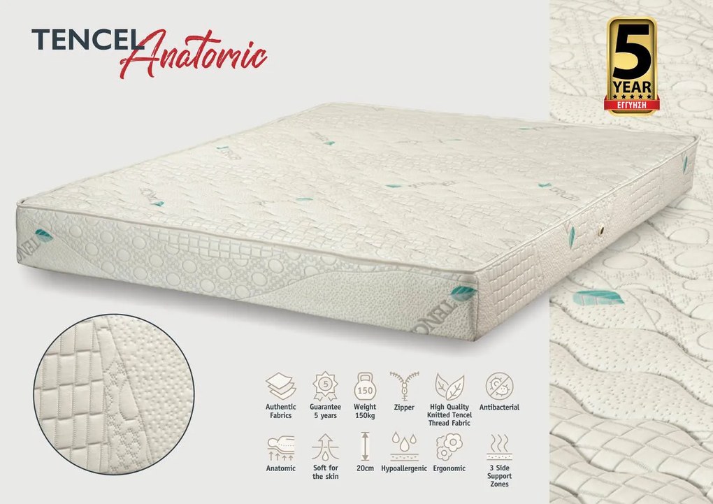 KPS ΣΤΡΩΜΑ TENSEL ANATΟMIC 170Χ190 EK KPS5610