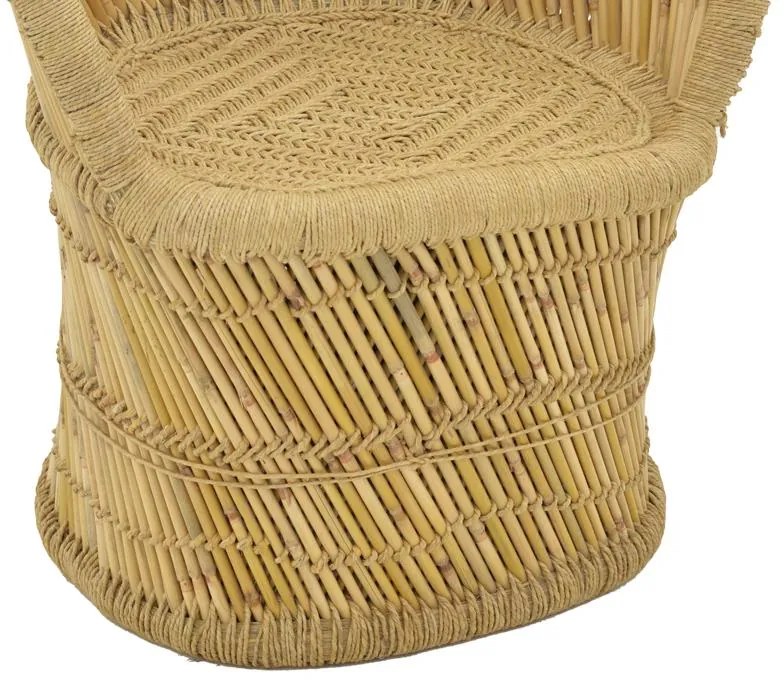 Πολυθρόνα Treza Inart φυσικό μπαμπού 66x48x89εκ 66x48x89 εκ.