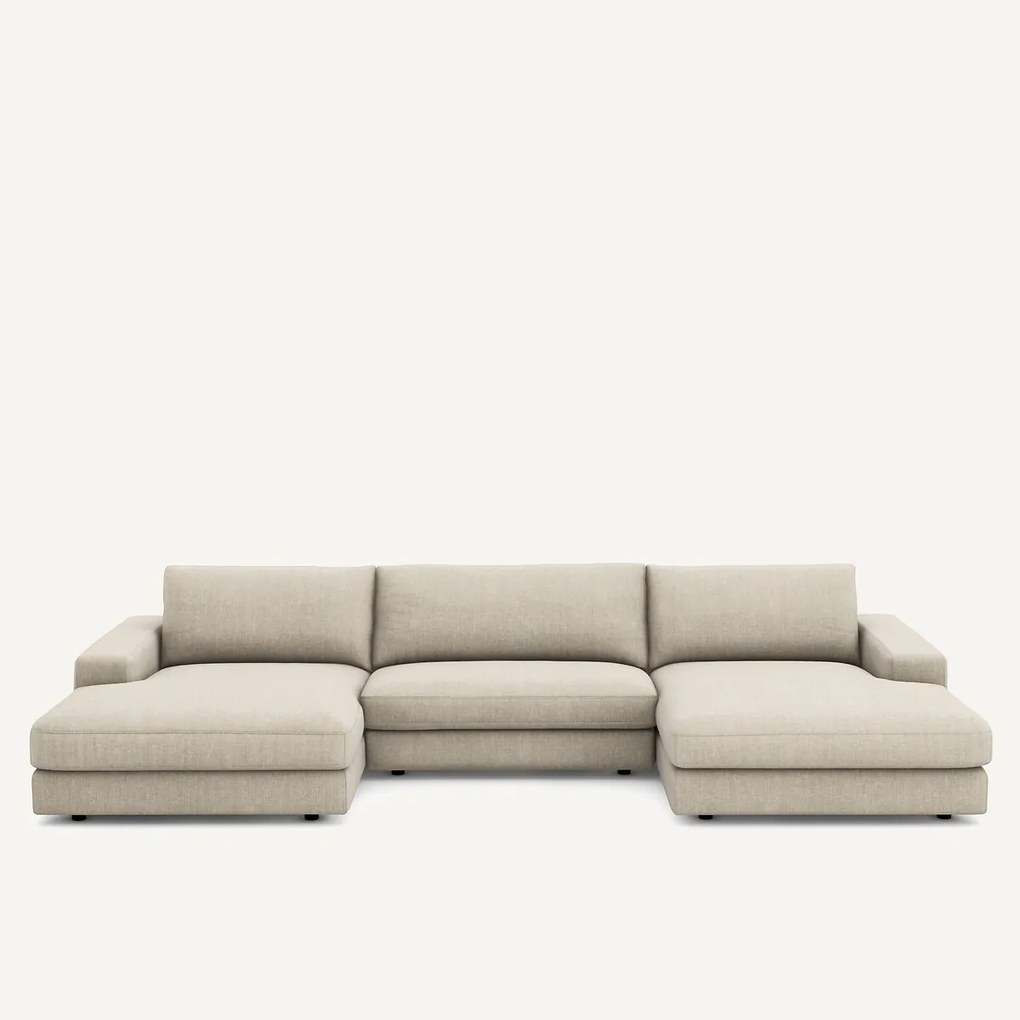 Καναπές 5 θέσεων από βαμβάκι και λινό, Skander