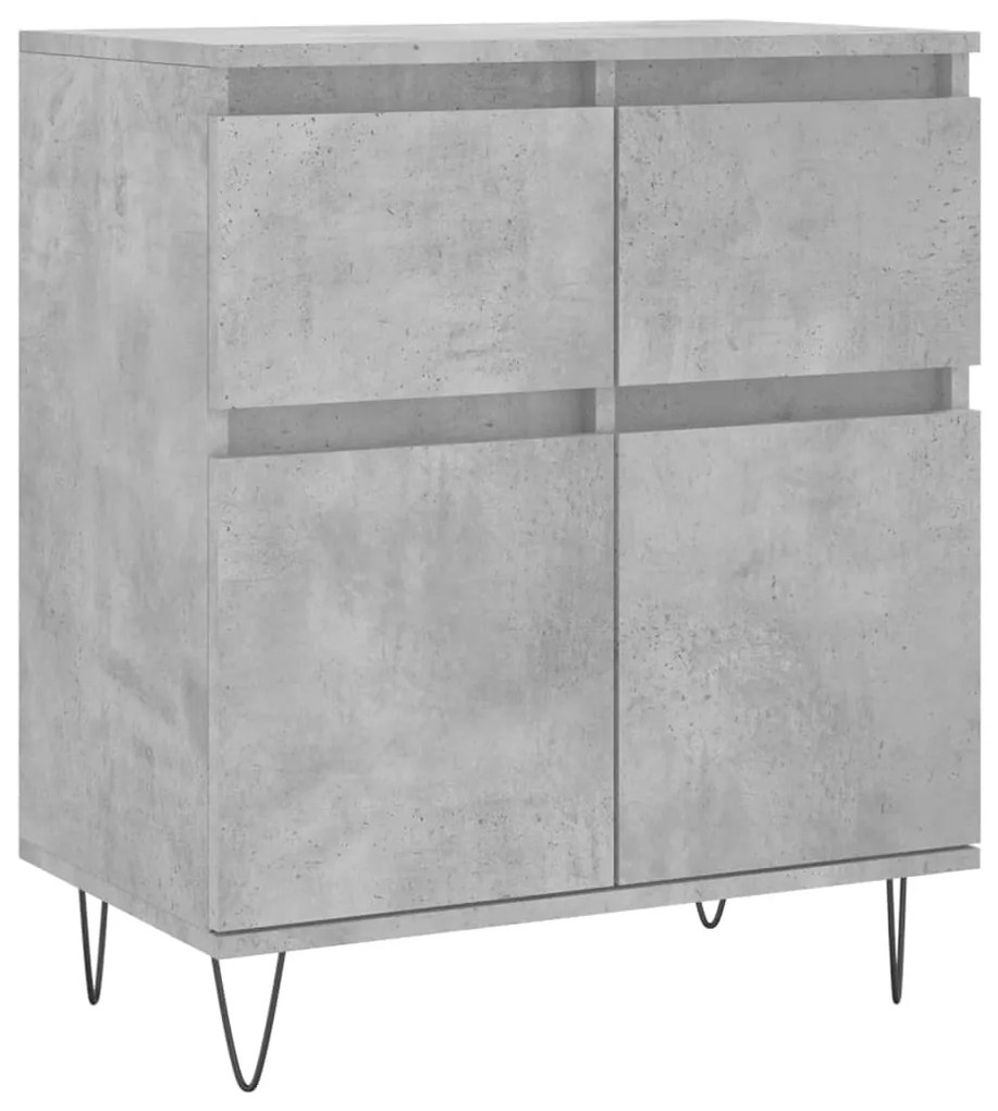 vidaXL Ντουλάπι Γκρι Σκυροδέματος 60x35x70 εκ. Επεξεργασμένο Ξύλο