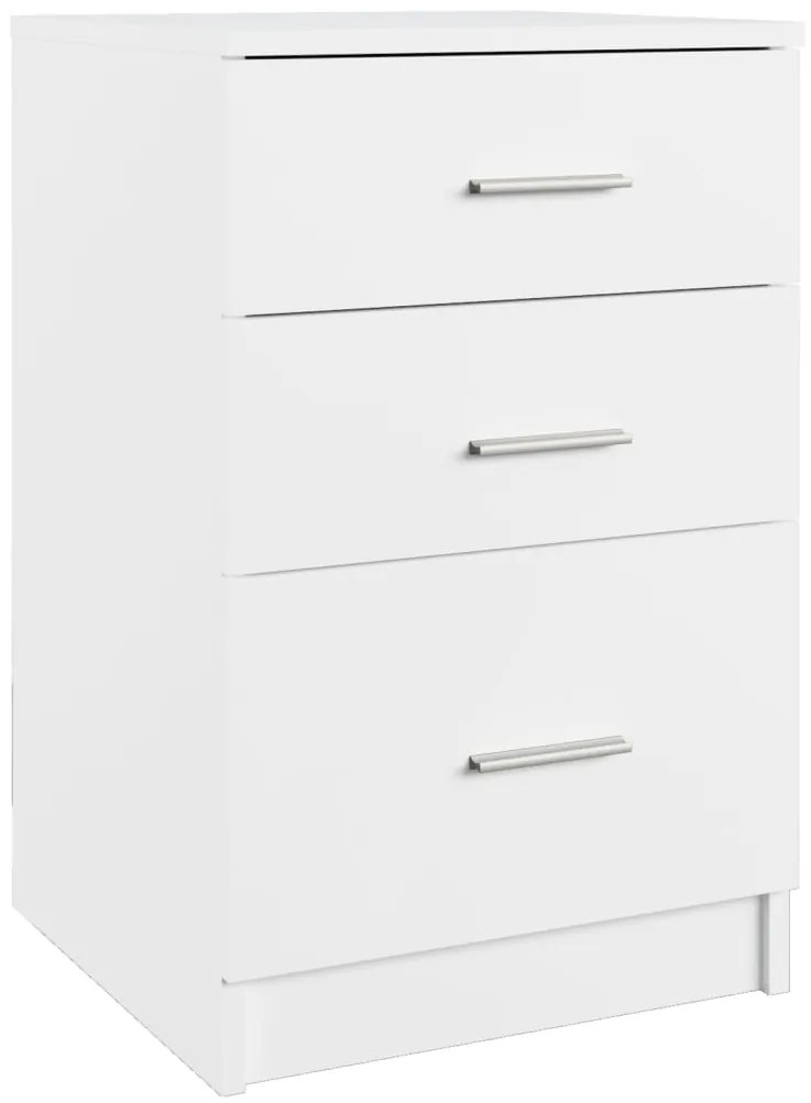 vidaXL Κομοδίνο Λευκό 40 x 40 x 63 εκ. από Επεξεργασμένο Ξύλο