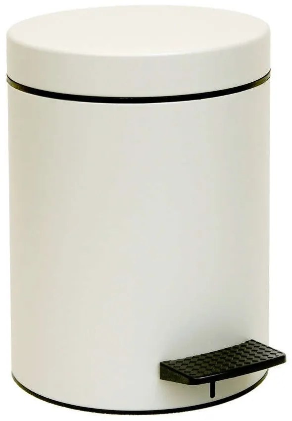 Κάδος Απορριμμάτων 5lt 05-096-034 Ø20xH28cm Matte Ice White Pam&amp;Co Stainless Steel