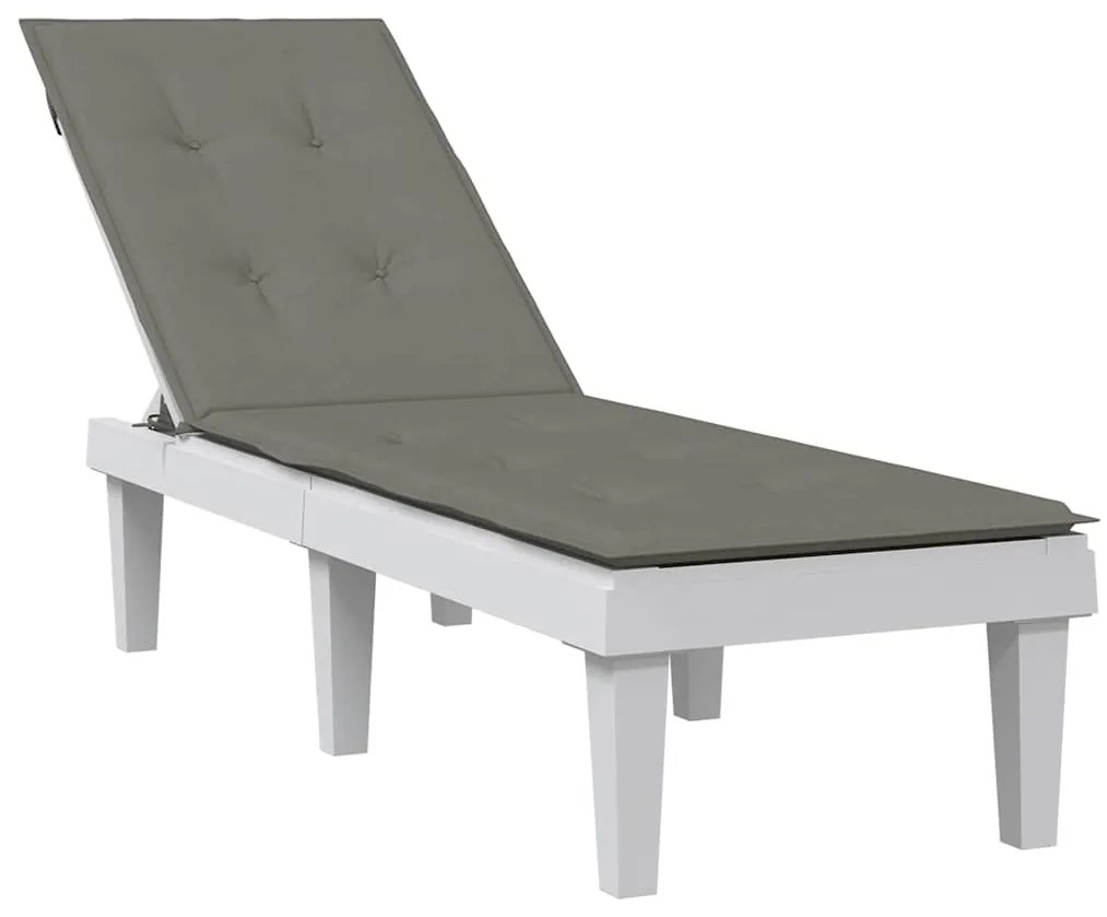 vidaXL Μαξιλάρι Σεζλόνγκ Σκούρο Γκρι (75+105) x 50 x 4 εκ. Υφασμάτινη