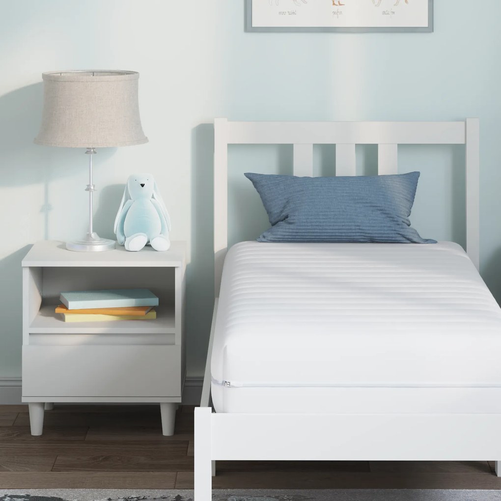 vidaXL Στρώματα Λευκό 70 x 140 cm 100% ύφασμα πολυεστέρα