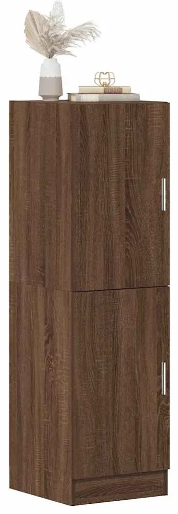 vidaXL Ντουλάπι Κουζίνας Καφέ δρυς 38x41,5x131,5 εκ. Επεξεργ. Ξύλο