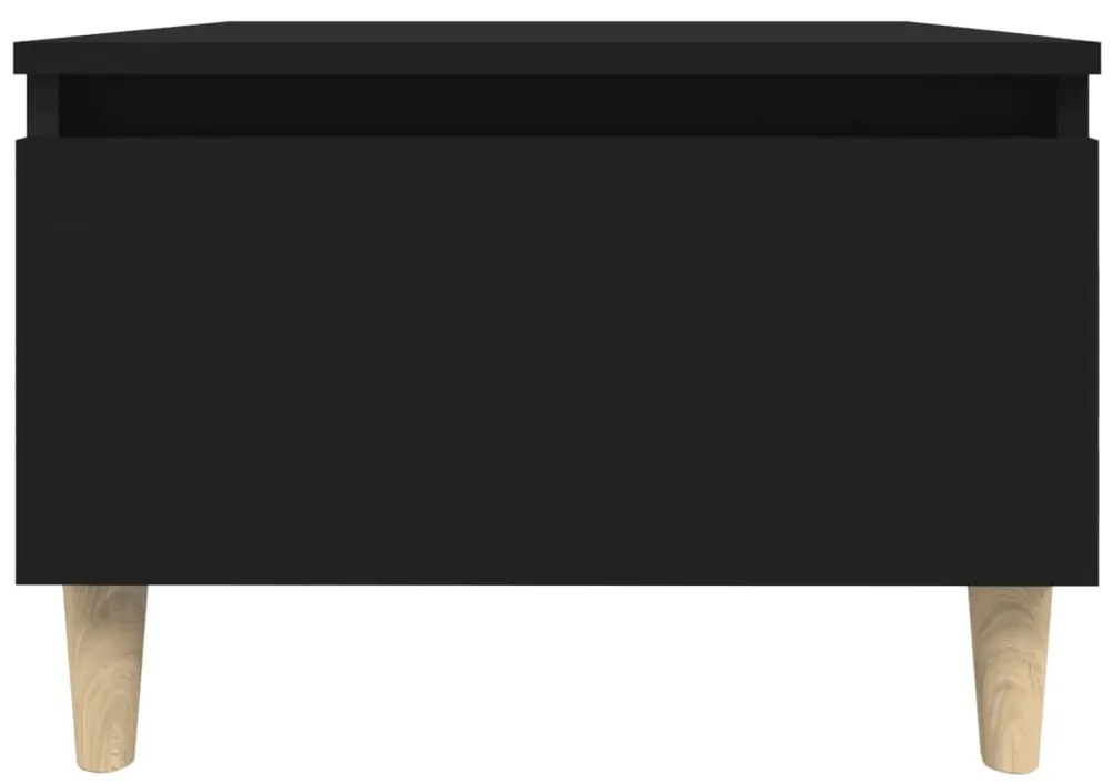 vidaXL Βοηθητικό Τραπέζι Μαύρο 50x46x35 εκ. από Επεξεργασμένο Ξύλο