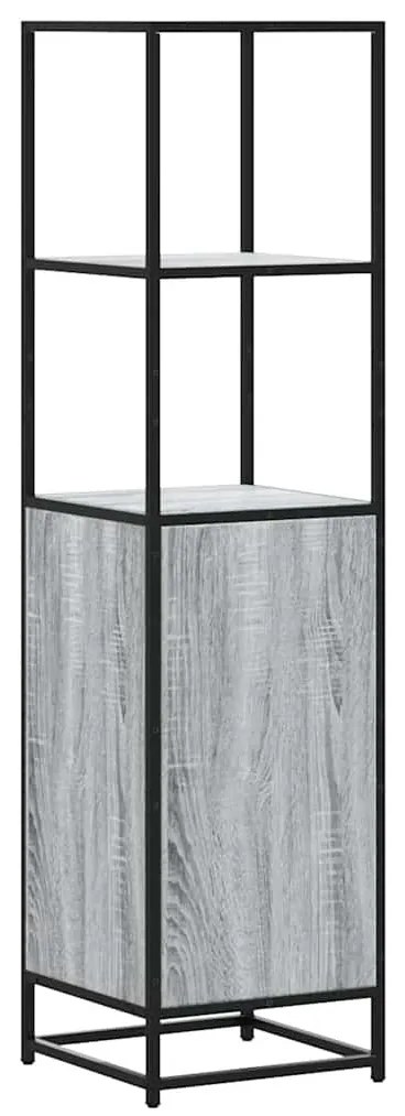 vidaXL Highboard Grey Sonoma Κατασκευασμένο ξύλο και μέταλλο