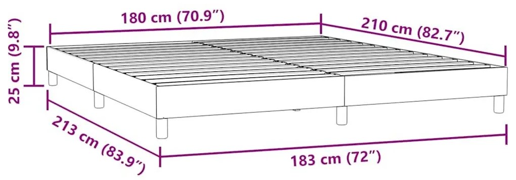 Σκελετός Κρεβατιού Χωρίς Στρώμα Πράσινο 180x210εκ. Βελούδινο - Πράσινο