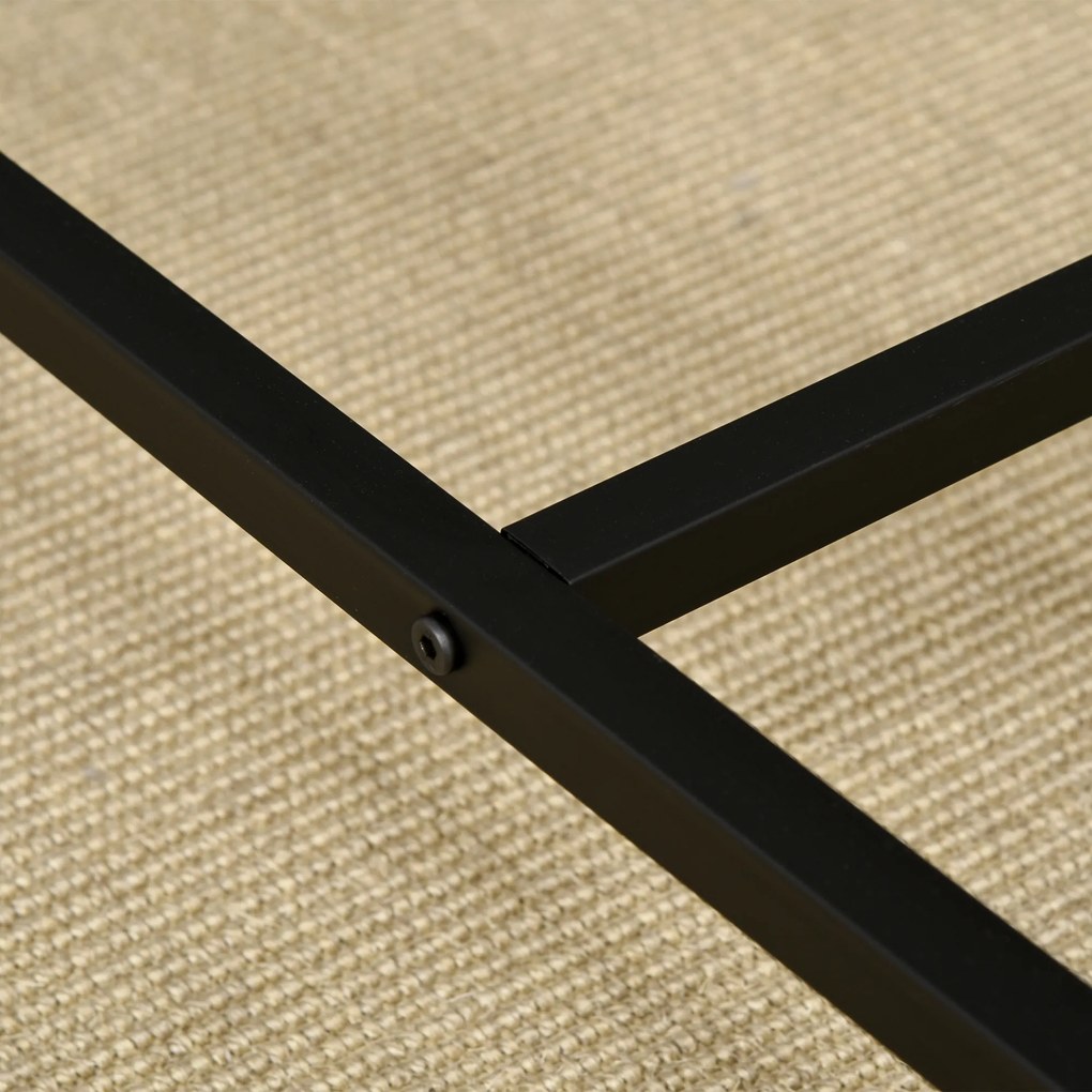 HOMCOM Σετ Τραπεζαρίας Μπαρ με 4 Σκαμπό Μπαρ Σετ 5 τεμαχίων Ατσάλι Δρυς