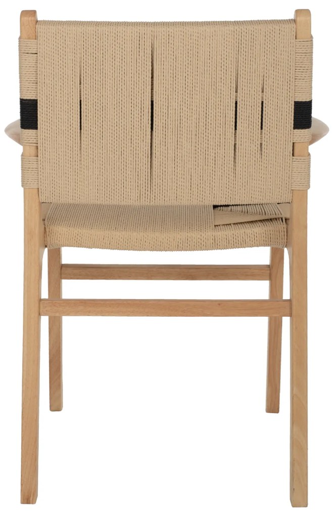 ΠΟΛΥΘΡΟΝΑ BAND RUBBERWOOD ΚΑΙ ΣΧΟΙΝΙ 62,5x60x88Yεκ.HM9324.01