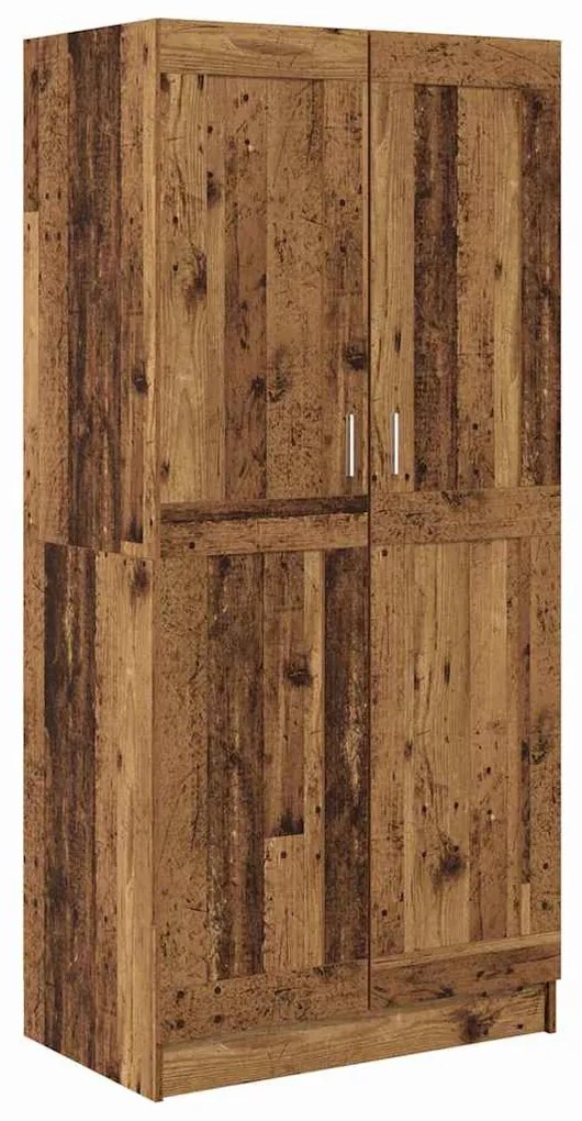 vidaXL Ντουλάπι Παλιό ξύλο 82,5 x 51,5 x 180 εκ. Επεξεργασμένο ξύλο
