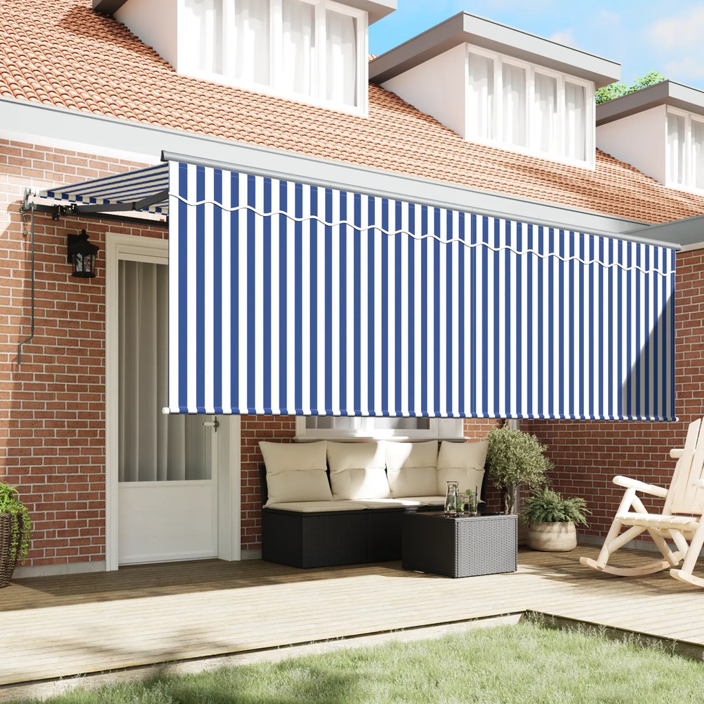 vidaXL Μάσκα με Ραφή Κρεμ 350 x 200 x 120 εκ. Ύφασμα, Μέταλλο