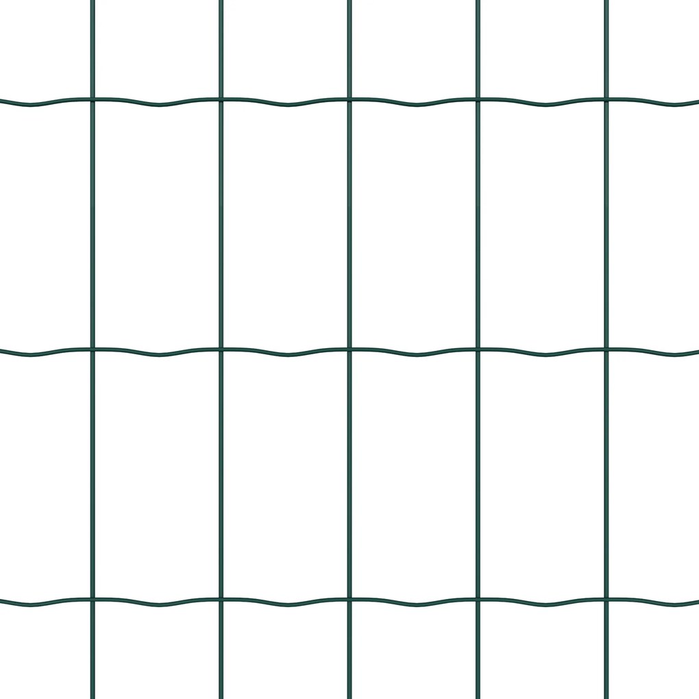 vidaXL Euro Fence Πράσινος 1x25 μ Σίδερο