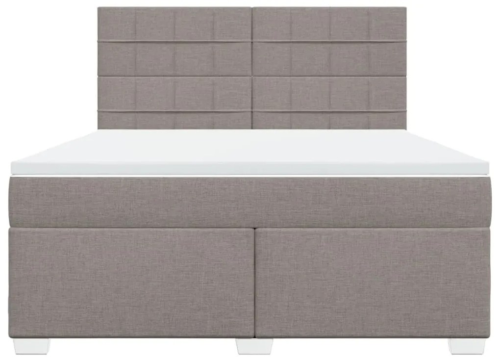 ΚΡΕΒΑΤΙ BOXSPRING ΜΕ ΣΤΡΩΜΑ TAUPE 180X200 ΕΚ. ΥΦΑΣΜΑΤΙΝΟ 3290571