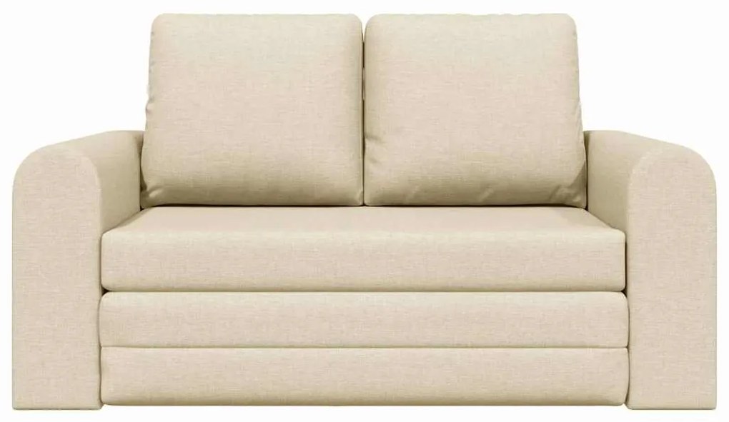 vidaXL Κρεβάτι καναπές Κρεμ 148 x 71 x 83 εκ. ύφασμα